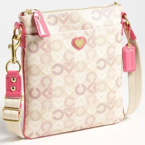 Coach Handbags - Coach Crossbody Heart Swingpack